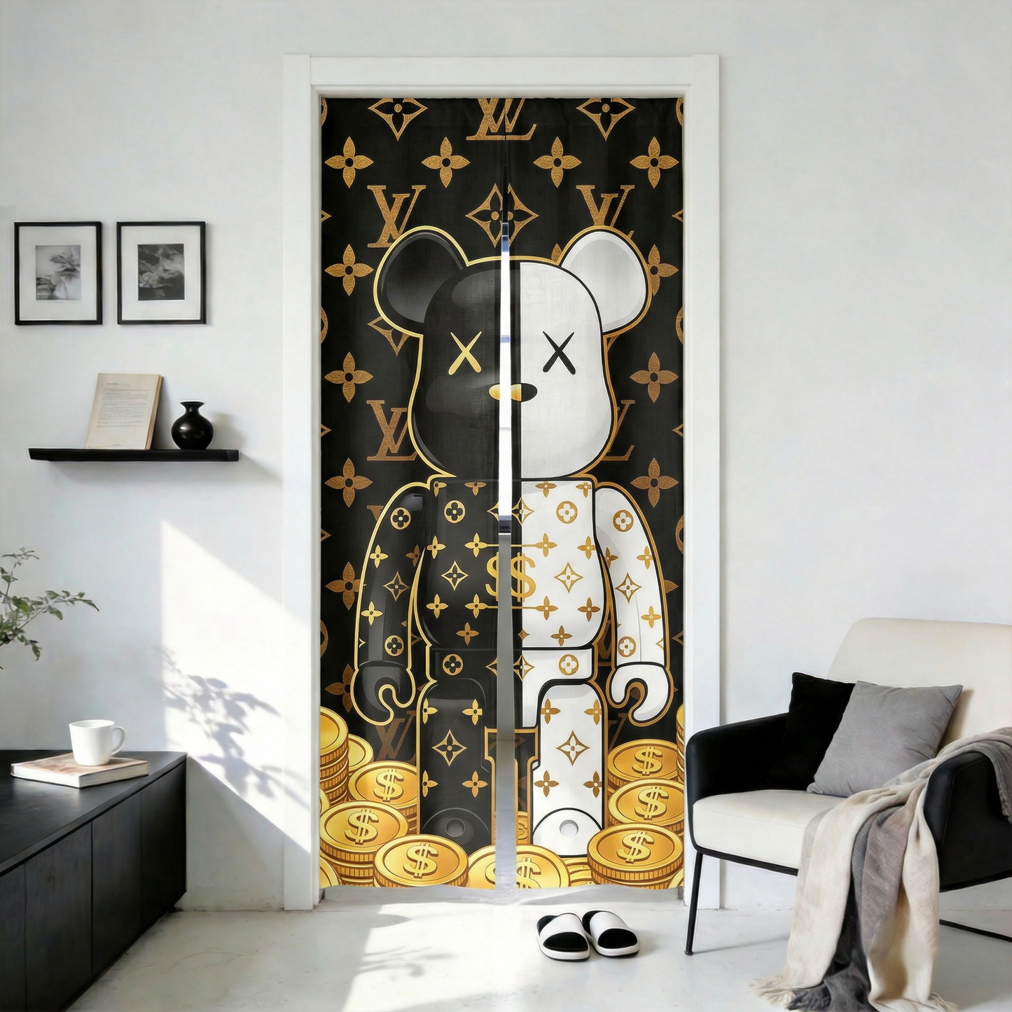 Room Divider Curtain のれん 間仕切り 冷気 遮断 保温 260415-28