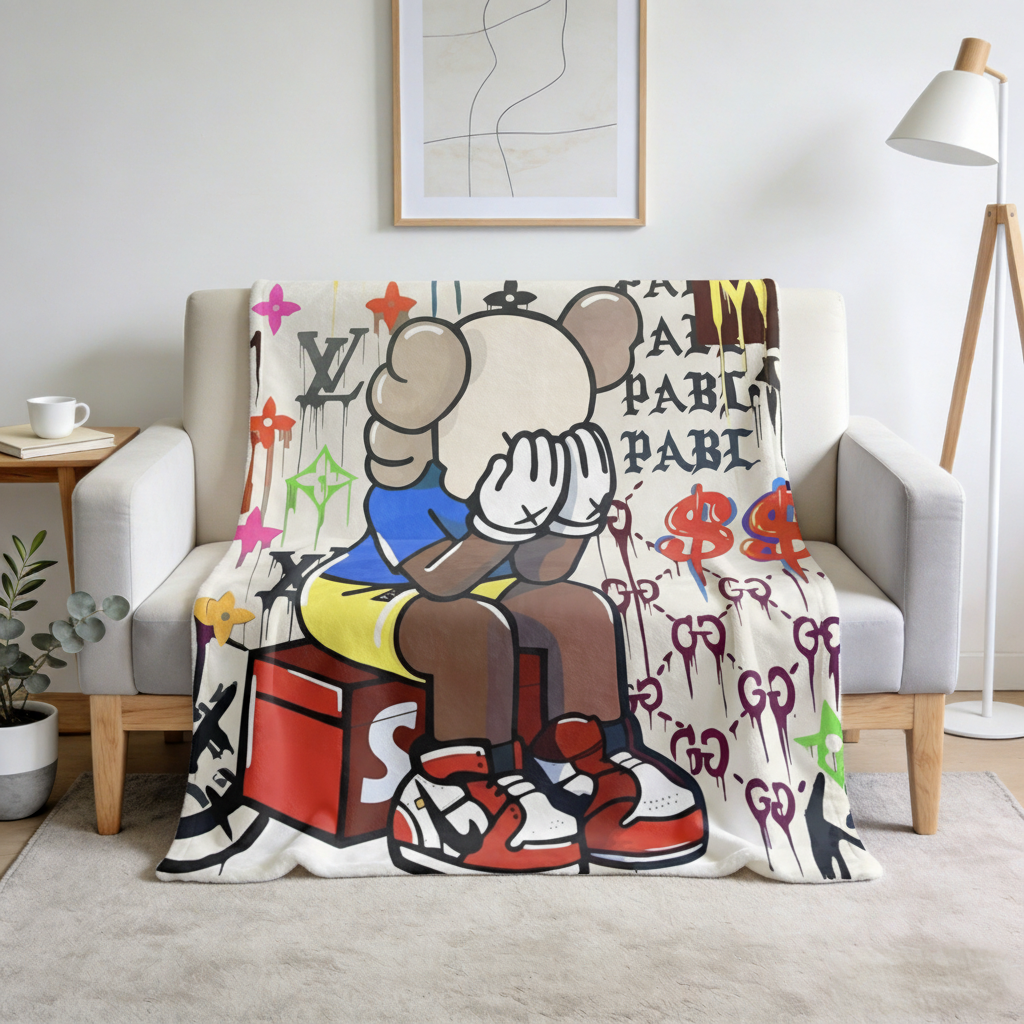 Blanket 毛布 ブランケット スワンネル3wayひざ掛け 922-1-26-1