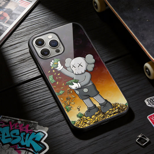 落下衝撃に強いガラスケースiPhoneケース  26228-5