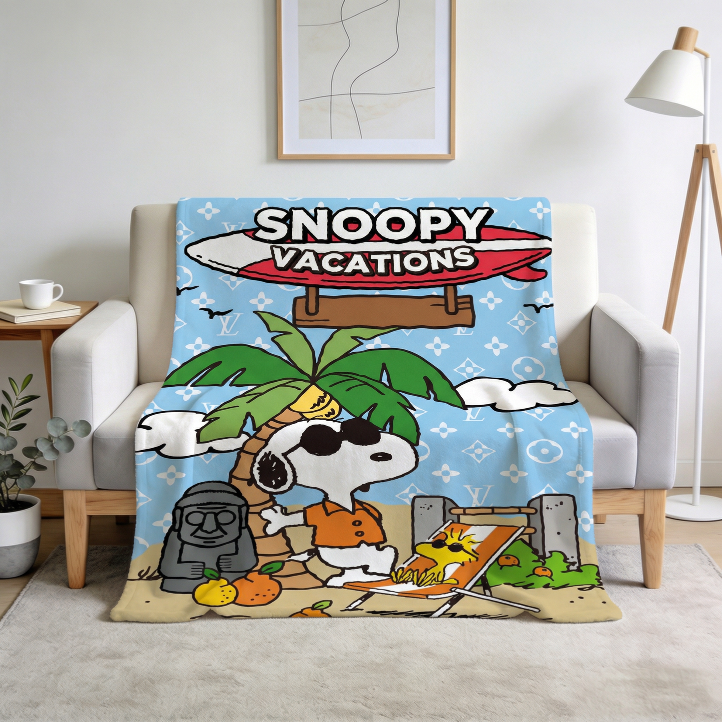 Blanket 毛布 ブランケット スワンネル2wayひざ掛け 260123-39