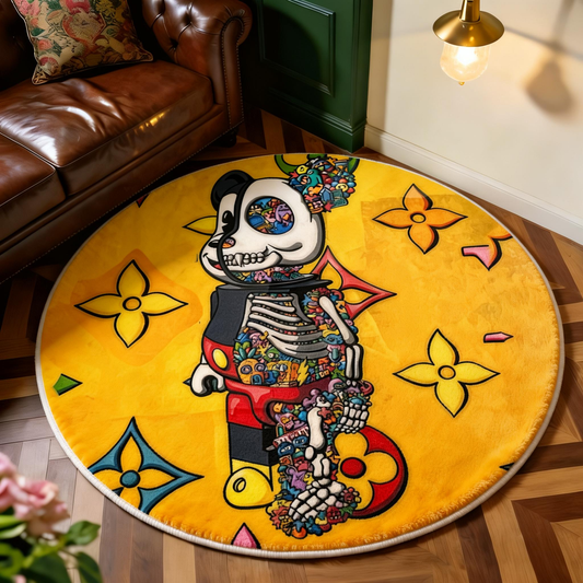 Bedroom Mat ラグ 円形 短毛 719-1-12-2