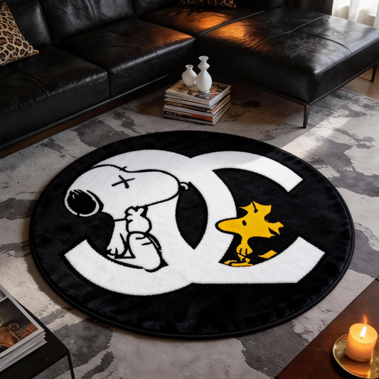 Bedroom Mat ラグ 円形 短毛 1129-2-3-2