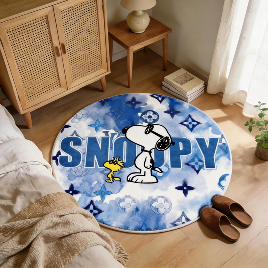 Bedroom Mat ラグ 円形 短毛 0507-4-1