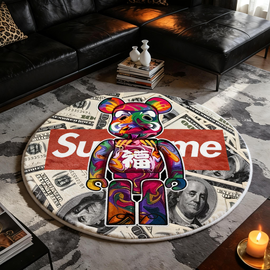 Bedroom Mat ラグ 円形 短毛 0323-3-5