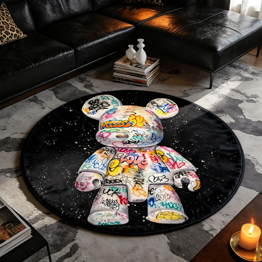 Bedroom Mat ラグ 円形 短毛 924-5-10-2