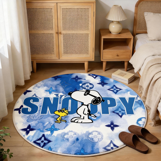 Bedroom Mat ラグ 円形 短毛 0507-4-1