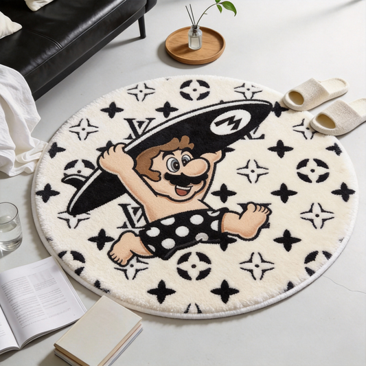 Bedroom Mat ラグ 円形 短毛 260123-38