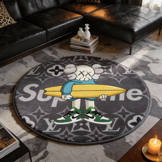 Bedroom Mat ラグ 円形 短毛 260123-30