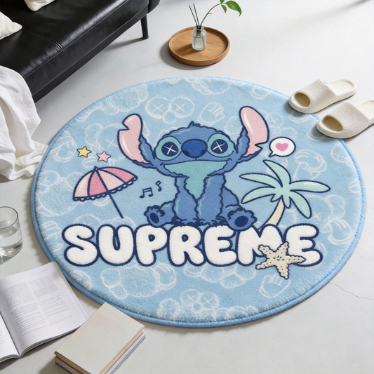 Bedroom Mat ラグ 円形 短毛 260123-32