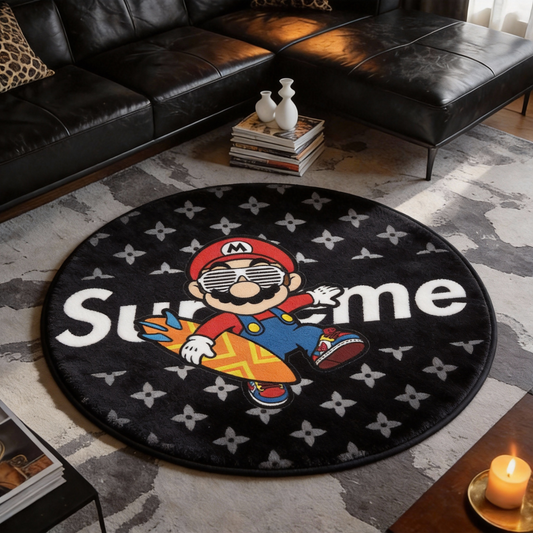 Bedroom Mat ラグ 円形 短毛 260123-31