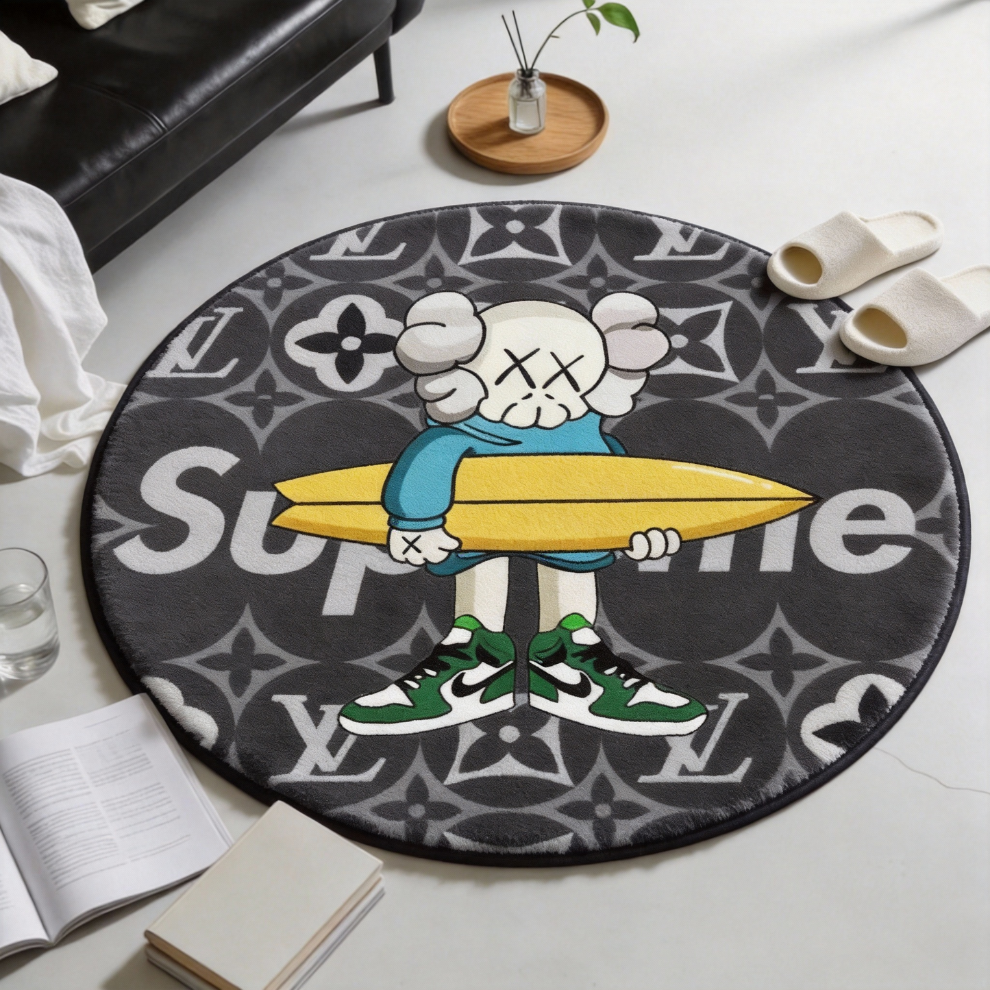 Bedroom Mat ラグ 円形 短毛 260123-30