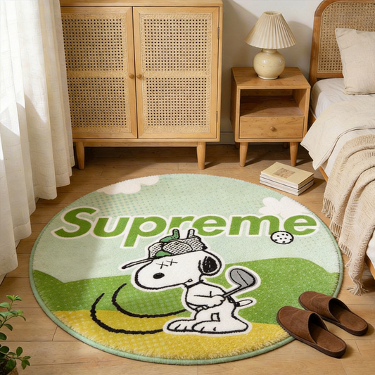 Bedroom Mat ラグ 円形 短毛260303-27