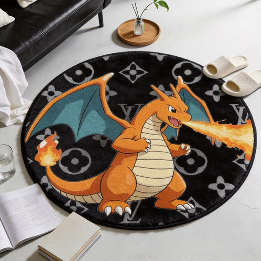 Bedroom Mat ラグ 円形 短毛 260324-17