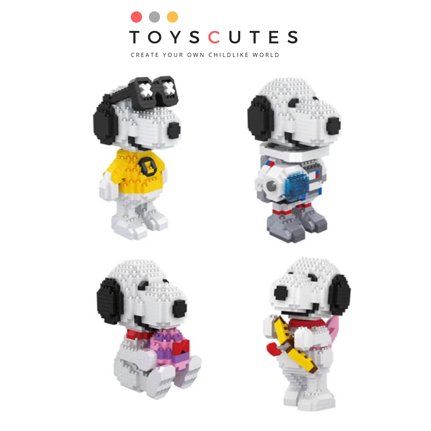 ブロック SNOOPY  スヌーピー  キューピッド 限定「135mm」