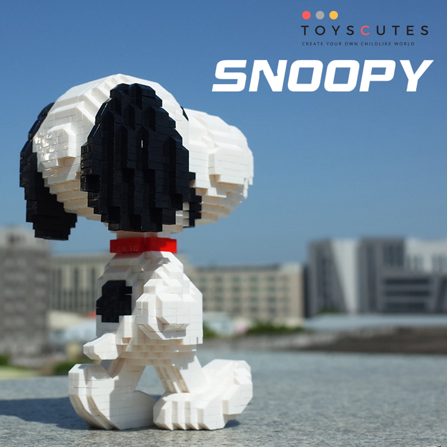 ブロック SNOOPY  スヌーピー  歩く「160mm」