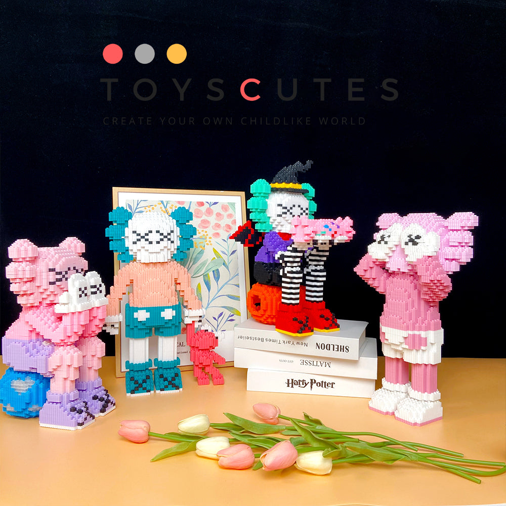 限定 カウズ KAWS Companion Open Edition TOY ナノブロック互換性ブロック カラー「355mm」