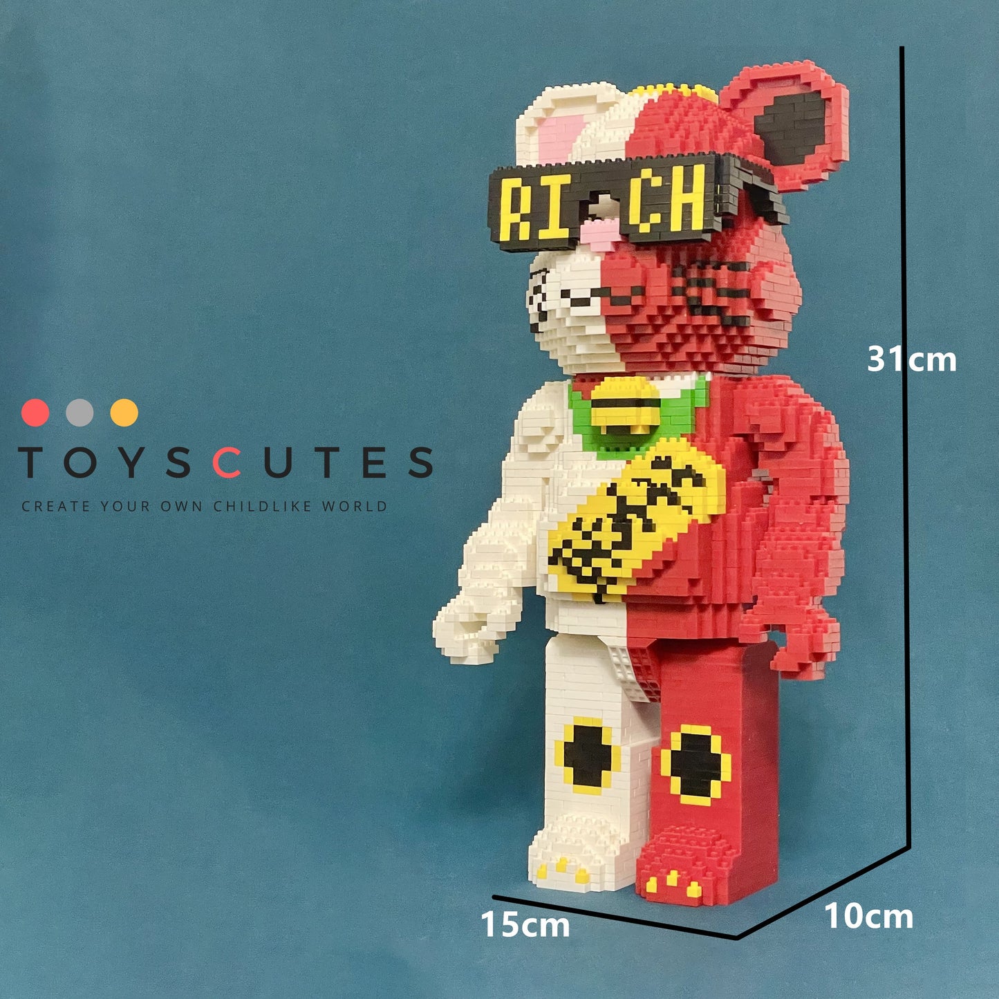 ブロック RICH 招き猫  x BR Brick 「310mm」