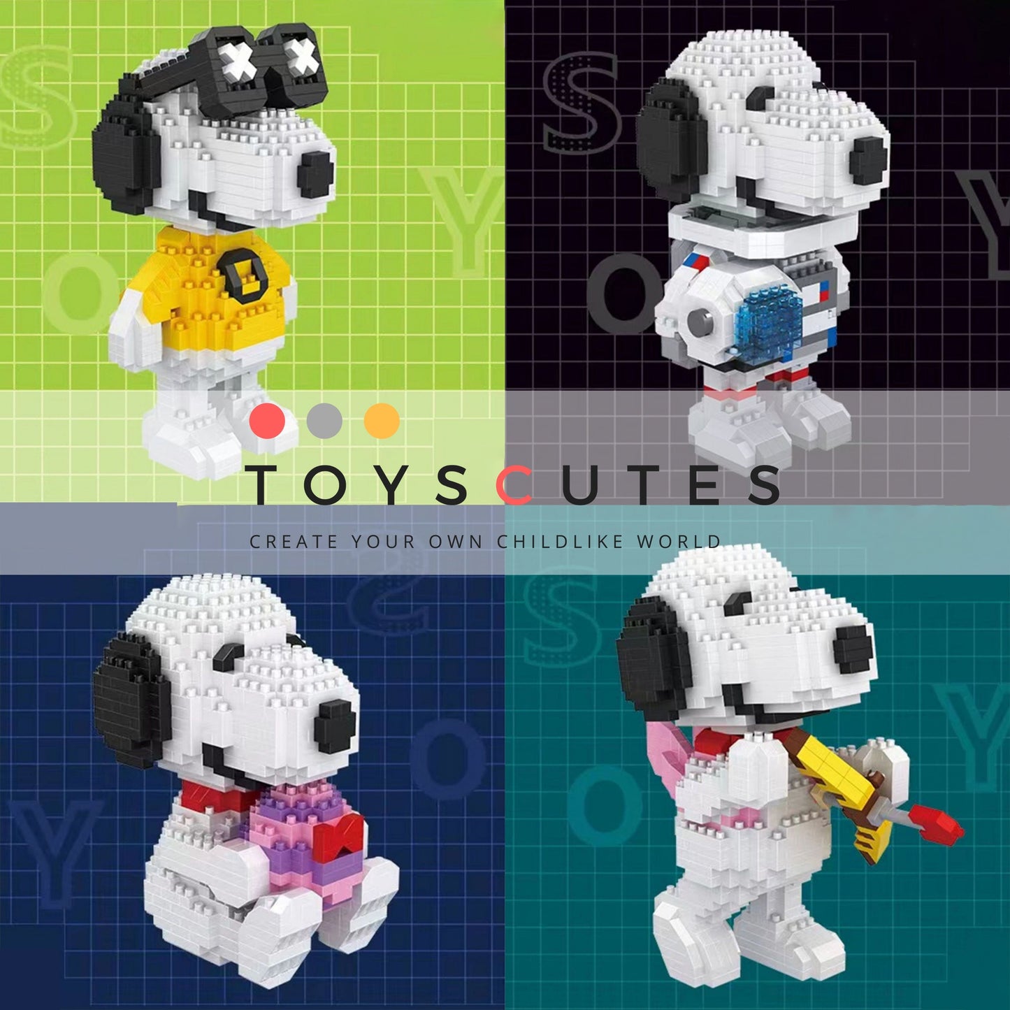 ブロック SNOOPY  スヌーピー  キューピッド 限定「135mm」