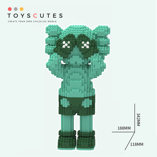 カウズ KAWS Holiday UK: 2021 緑 ナノブロック互換性ブロック