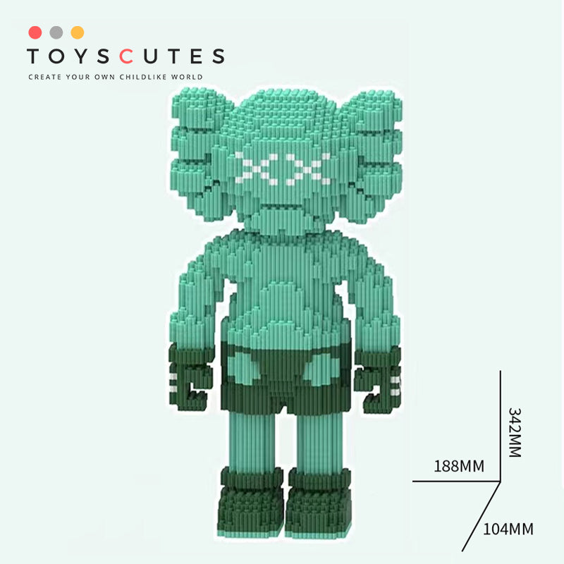 カウズ KAWS Holiday UK: 2021 緑 ナノブロック互換性ブロック